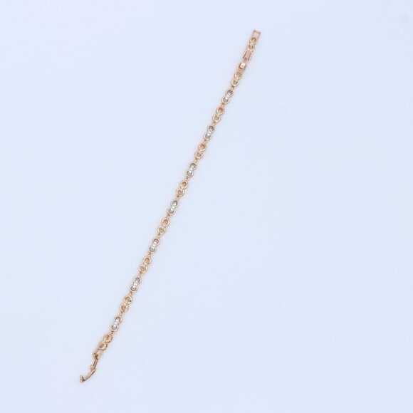 "Sparkling Rose Gold Bracelet with Dainty Crystal Accents, XPBL0732 - Picture 3 of 12